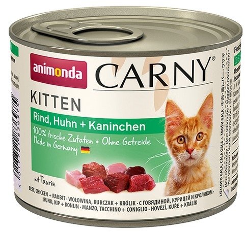 Animonda Carny Kitten Kurczak + Królik puszka 200g