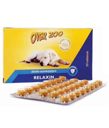Over Zoo Relaxin preparat uspokajający dla psów i kotów 30 tabletek