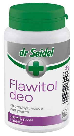 Dr Seidel Flawitol Deo z chlorofilem i Yucca Schidigera 60 tabletek