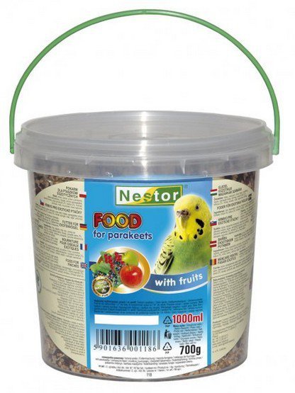 Nestor Pokarm dla małej papugi owocowy wiaderko 1L