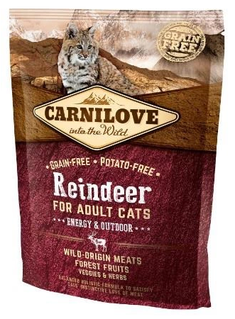 Carnilove Adult Cat Reindeer Energy and Outdoor 400g