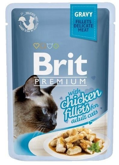 Brit Premium Cat Fileciki z kurczaka w sosie saszetka 85g