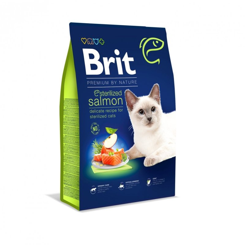 Brit Premium By Nature Cat Adult Sterilized Salmon 8kg