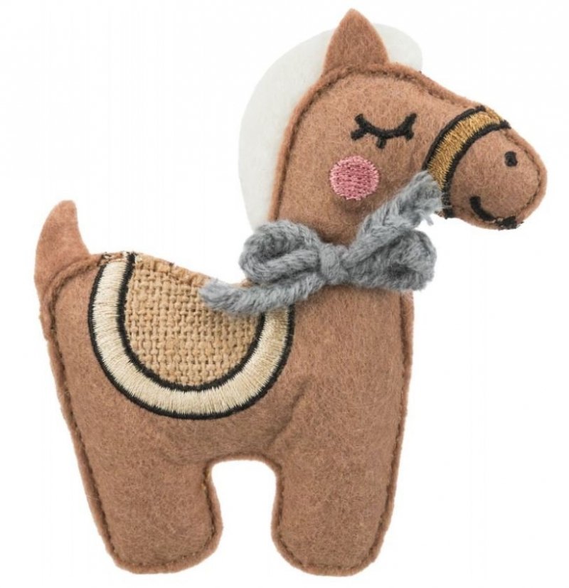 TRIXIE Koń zabawka dla kota z kocimiętką 10cm TX-45534
