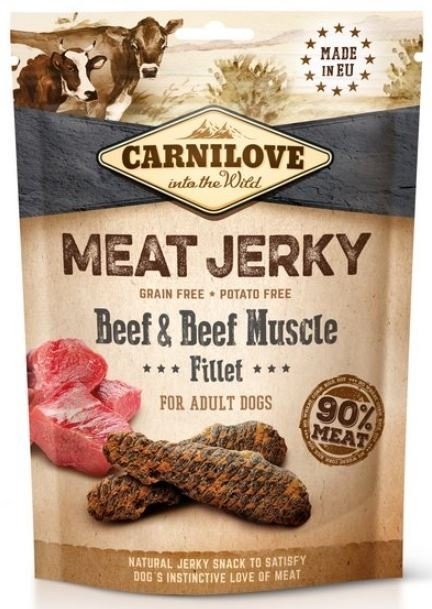  Carnilove Dog Meat Jerky wołowina i filet wołowy 100g