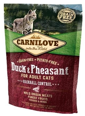 Carnilove Adult Cat Duck and Pheasant Hairball Control 400g