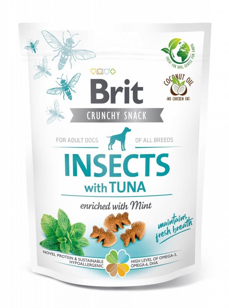 Brit Care Dog Crunchy Snack Insekty i tuńczyk 200g