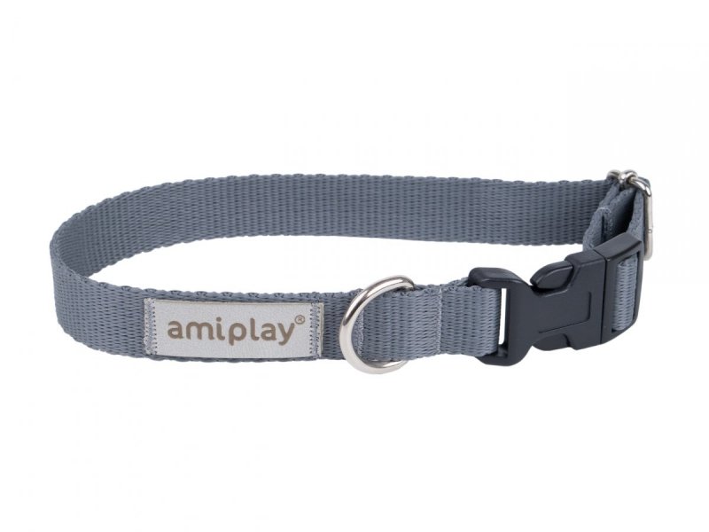AMI PLAY Samba Obroża XL 45-70 szara