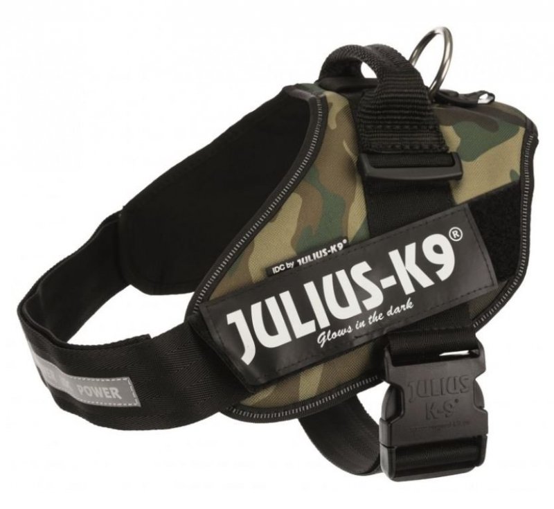 TRIXIE Julius-K9 IDC Szelki dla psa kamuflaż 0/M–L: 58–76 cm/40mm TX-14844
