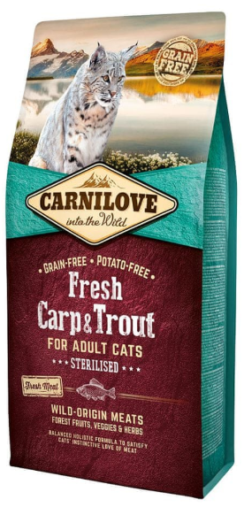 Carnilove Adult Cat Fresh Carp &amp; Trout Sterilised 6kg
