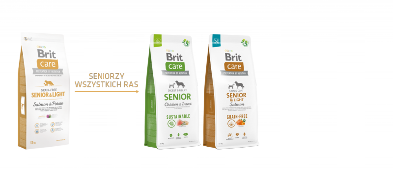 Brit Care Grain-free Senior and Light Salmon 1kg