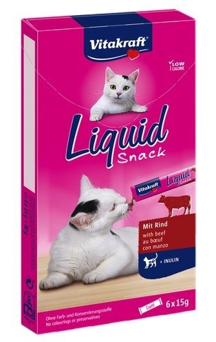 Vitakraft Cat Liquid-Snack z Wołowiną 6x15g