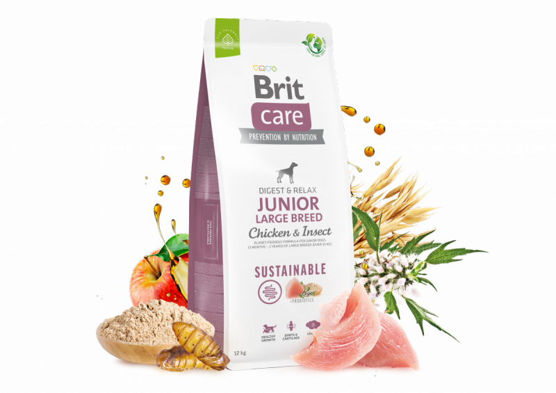 Brit Care Sustainable Junior Large Breed Chicken and Insect 1kg