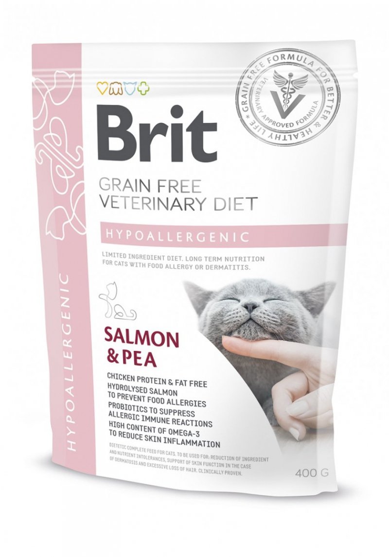 Brit Veterinary Diet Cat Grain-free Hypoallergenic 400g