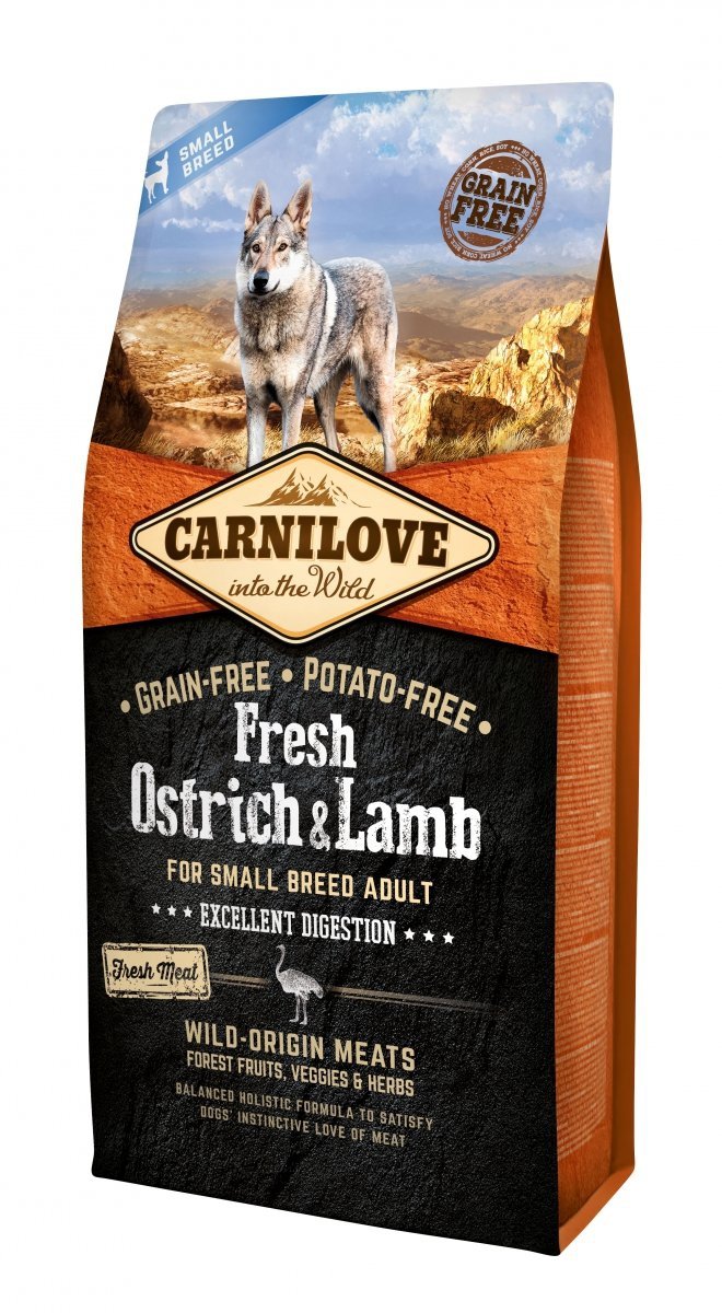 Carnilove Fresh Ostrich and Lamb Small Breed 6kg