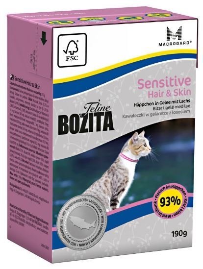 Bozita Cat Sensitive Hair Skin 190g