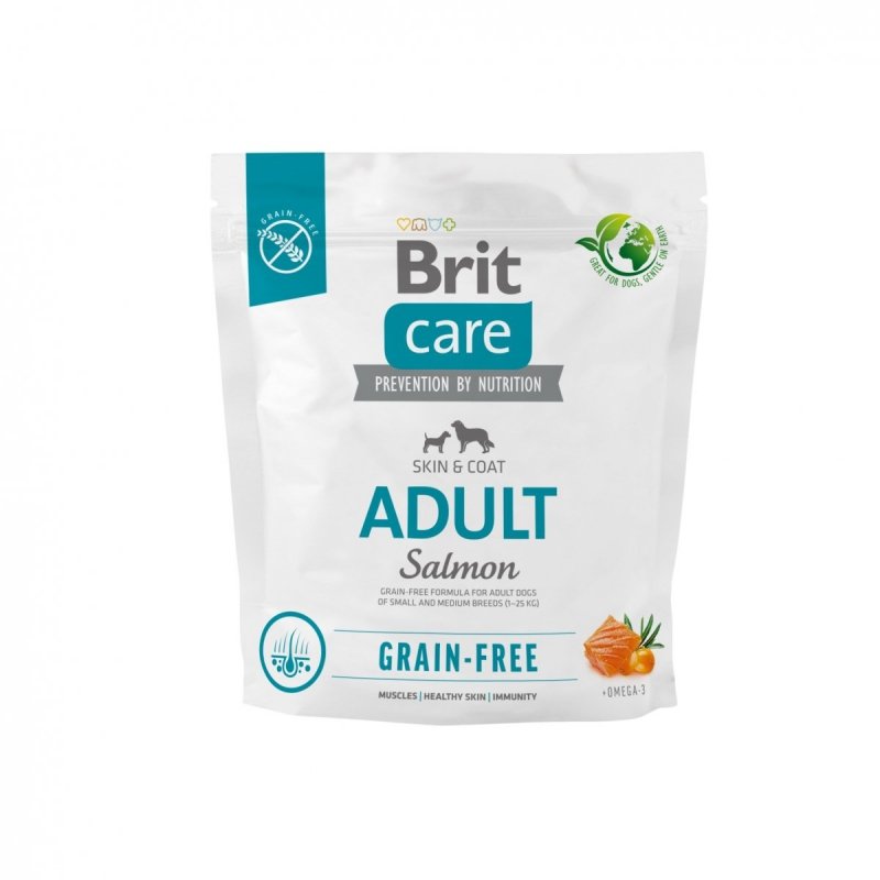 Brit Care Grain-free Adult Small and Medium Breed Salmon 1kg