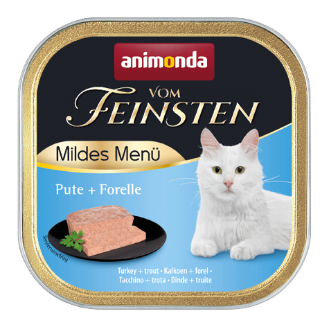 Animonda vom Feinsten Mildes Menu z Indykiem i Pstrągiem tacka 100g