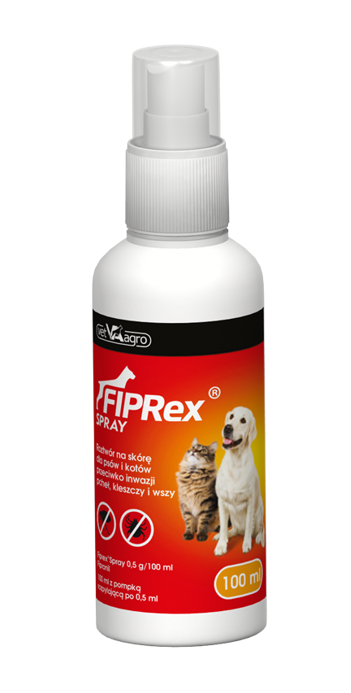 FIPREX Spray przeciw kleszczom i pchłom dla kotów i psów 100ml