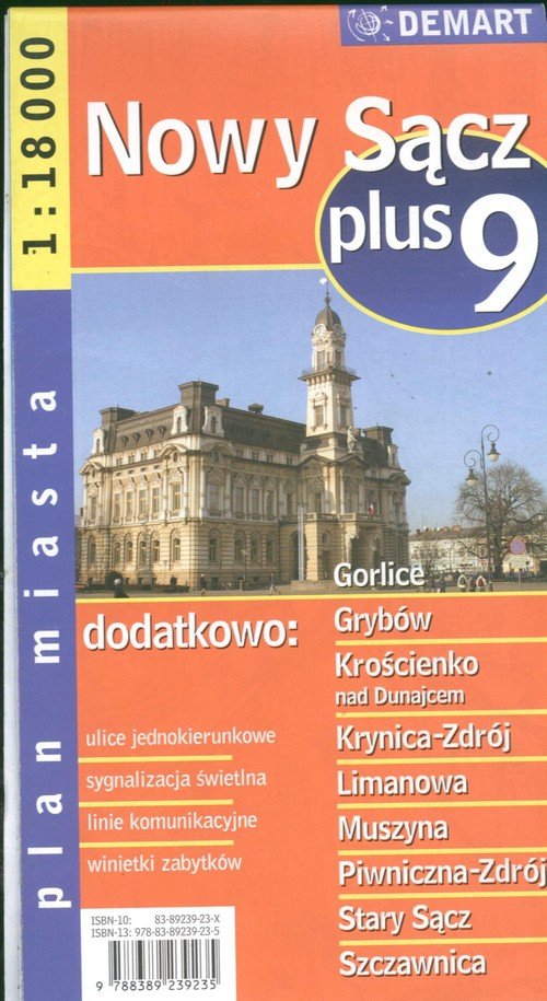 Nowy Sącz plus 9 1:18 00 plan miasta
