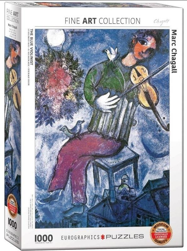 Puzzle 1000 Niebieski wiolonczelista, Marc chagall