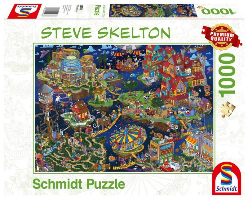 Puzzle PQ 1000 Steve Skeleton Miasto ze snu G3