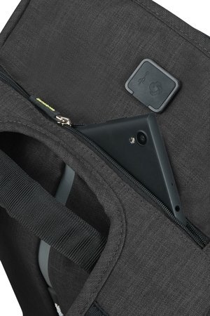 Plecak damski antykradzieżowy na laptopa SECURIPAK S LPT BACKPACK 14.1&quot; BLACK STEEL