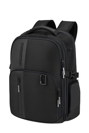 Plecak na laptopa 15,6&quot; wykonany z nylonu i poliestru pozyskanego z recyklingu.  Plecak posiada miejsce do sakowania ubrań