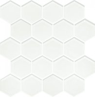 Mozaika Szklana Ivory Heksagon 28x25,8 Mozaika Szklana Ivory Heksagon 28x25,8