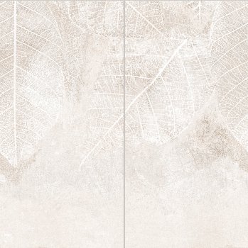 Domino Clarity leaves B Obraz gresowy 2-elementowy 119,8x119,8