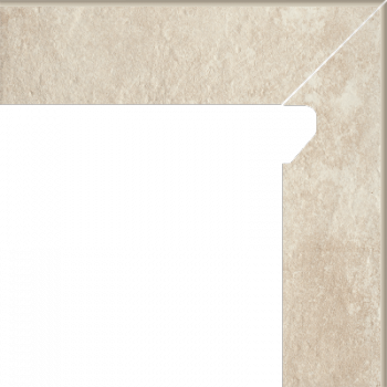 Scandiano Beige Cokół 2 El. Prawy 8,1x30