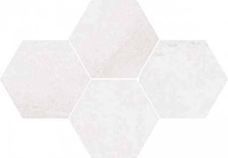 Stargres Durban White Heksagon Mozaika 28,3x40,8