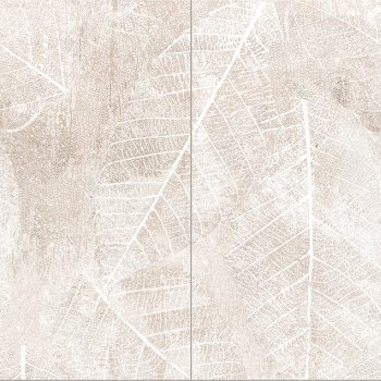 Domino Clarity leaves A Obraz gresowy 2-elementowy 119,8x119,8