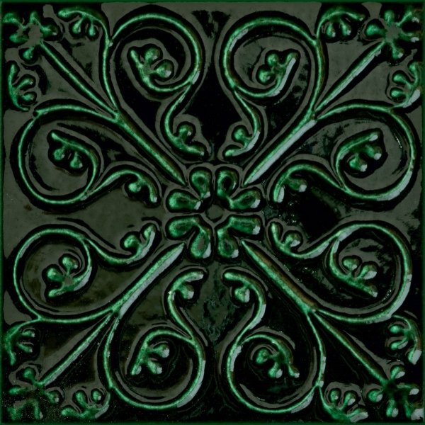 Tubądzin Tinta Green Dekor 14,8x14,8