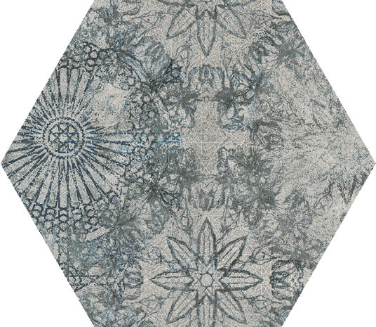 Paradyż Sweet Grey Heksagon Struktura Połysk 19,8x17,1