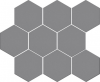 CERRAD cambia gris lappato mozaika heksagon 33,4x27,53x8 g1 szt