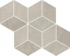 PARADYZ MW pure city grys mozaika prasowana romb hexagon 20,4x23,8 g1 204x238 g1 szt