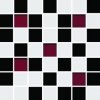 CERAMIKA KONSKIE michelle white-black mosaic 200x200 mm WYPRZEDAŻ DOTYCZY STANÓW MAGAZYNOWYCH (33 szt) g1 szt