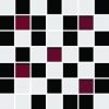 CERAMIKA KONSKIE michelle white-black mosaic 200x200 mm WYPRZEDAŻ DOTYCZY STANÓW MAGAZYNOWYCH (33 szt) g1 szt