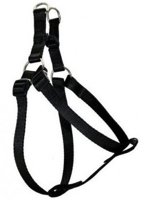 CHABA Szelki taśma regulowane nr 1 - obwód 40cm czarne 