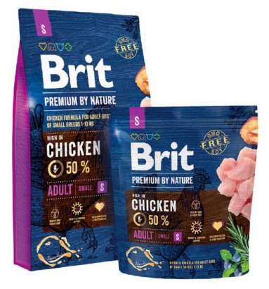 Brit Premium By Nature Adult S Small 1kg 
