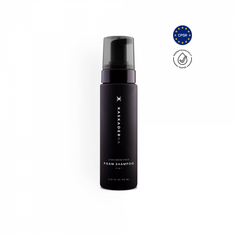 FOAM SHAMPOO 3 IN 1 Kaskaderka piankowy szampon do mycia twarzy, brwi i rzęs 150ml