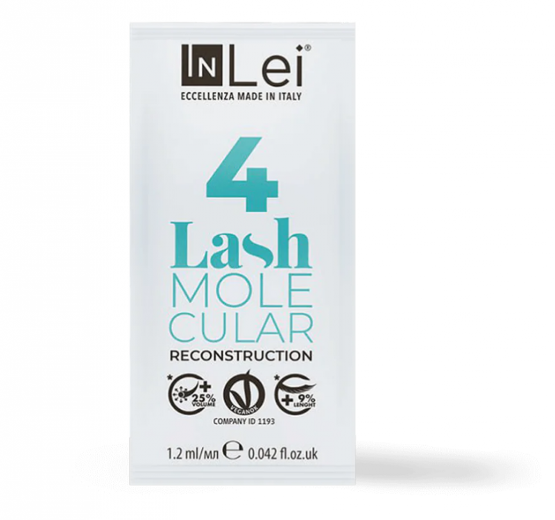 InLei® “LASH MOLECULAR 4” rekonstrukcja molekularna do rzęs i brwi – saszetka 1,2ml