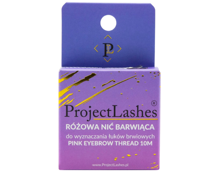 Nić Barwiąca RÓŻOWA do geometrii brwi rysunek łuk brwiowy