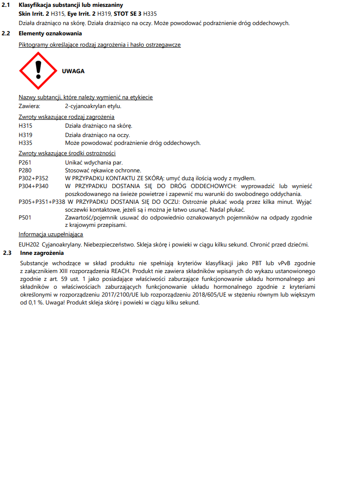 Klej do rzęs bez cyjanoakrylu MAGNI - 5ml