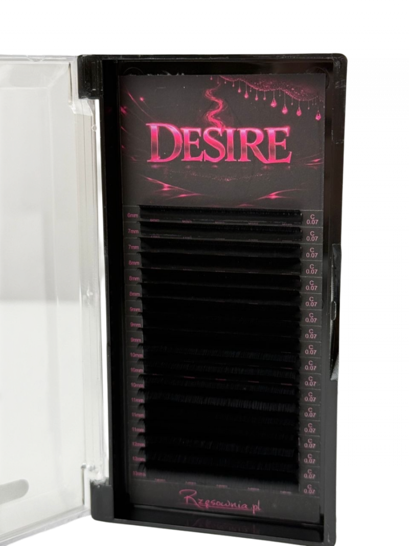 Rzęsy DESIRE L 100° 0,07