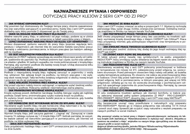 Klej do rzęs GXblue™ ZJ PRO®