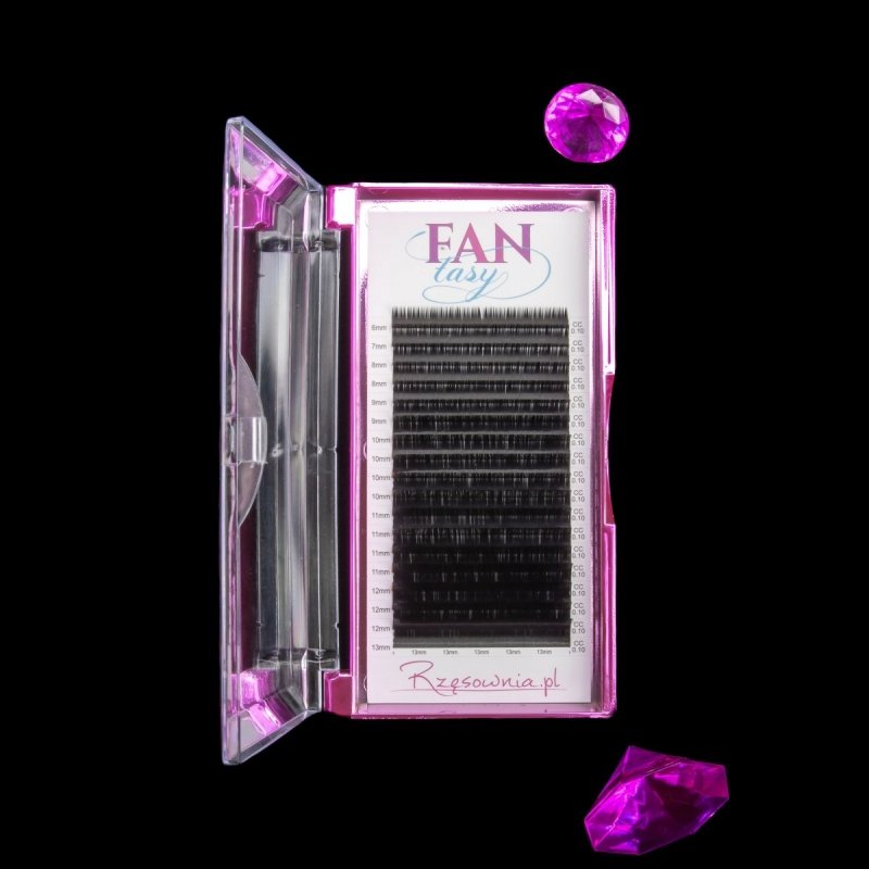 Paleta rzęs FANtasy Lashes MIX Short Line 4-6 mm (czarne/brązowe)