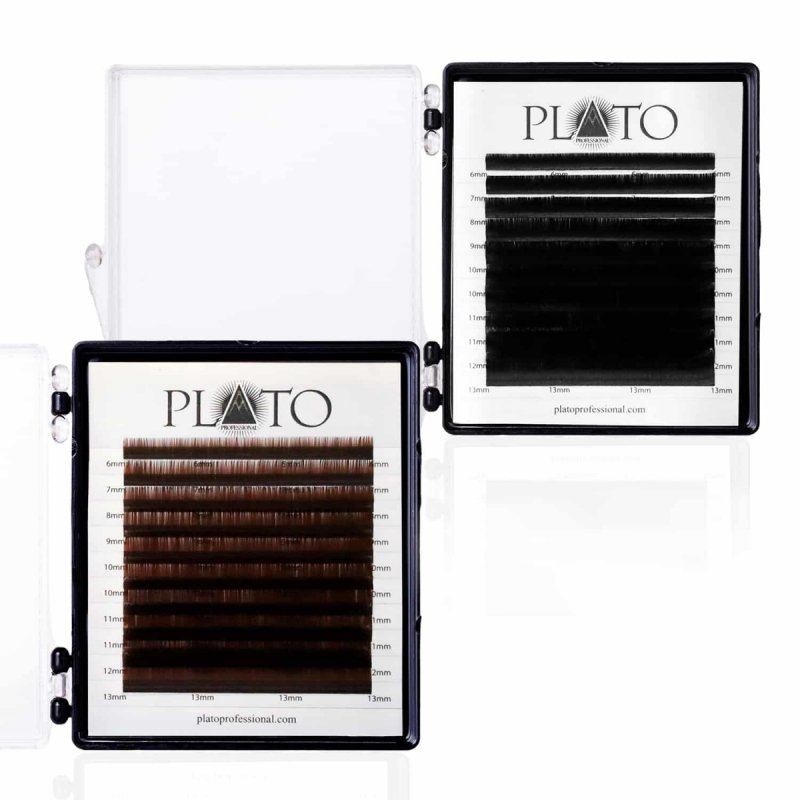 Rzęsy Plato Proffesional Platinum Dark Brown MIX (10 lub 20 pasków)
