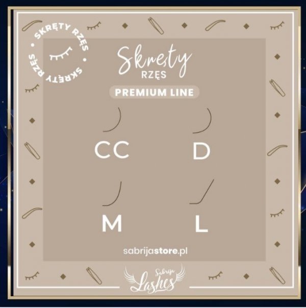 Rzęsy Premium Line by Sabrija Lashes M 0,07